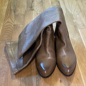 Frye Cindy Slouch Boots, Tan, size 7